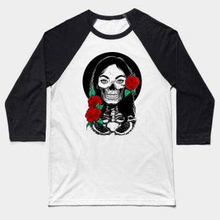 Dead Girl. Death Baseball T-Shirt